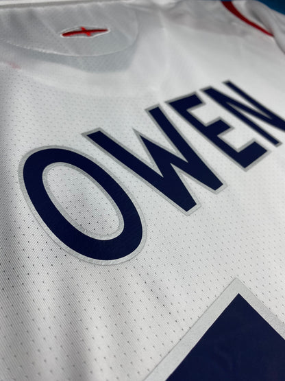 England's home jersey for the 2006 World Cup. Michael Owen.