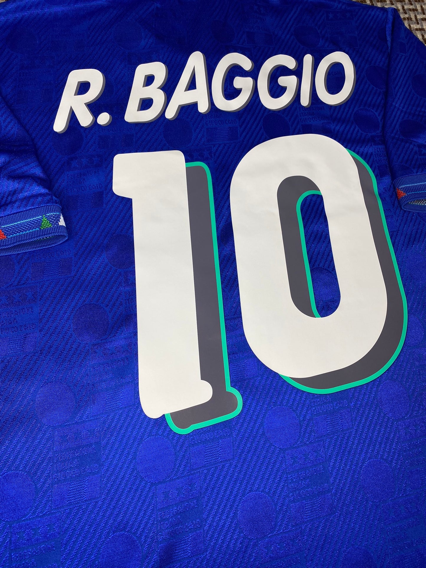 Italy's 1994 home jersey. Roberto Baggio