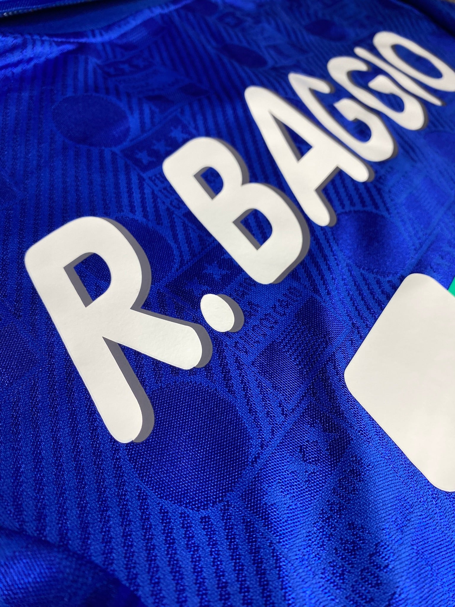 Italy's 1994 home jersey. Roberto Baggio