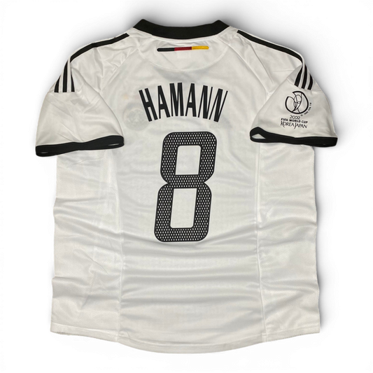 Germany's home jersey for the 2002 World Cup. Dietmar Hamann.