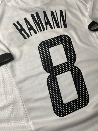 Germany's home jersey for the 2002 World Cup. Dietmar Hamann.