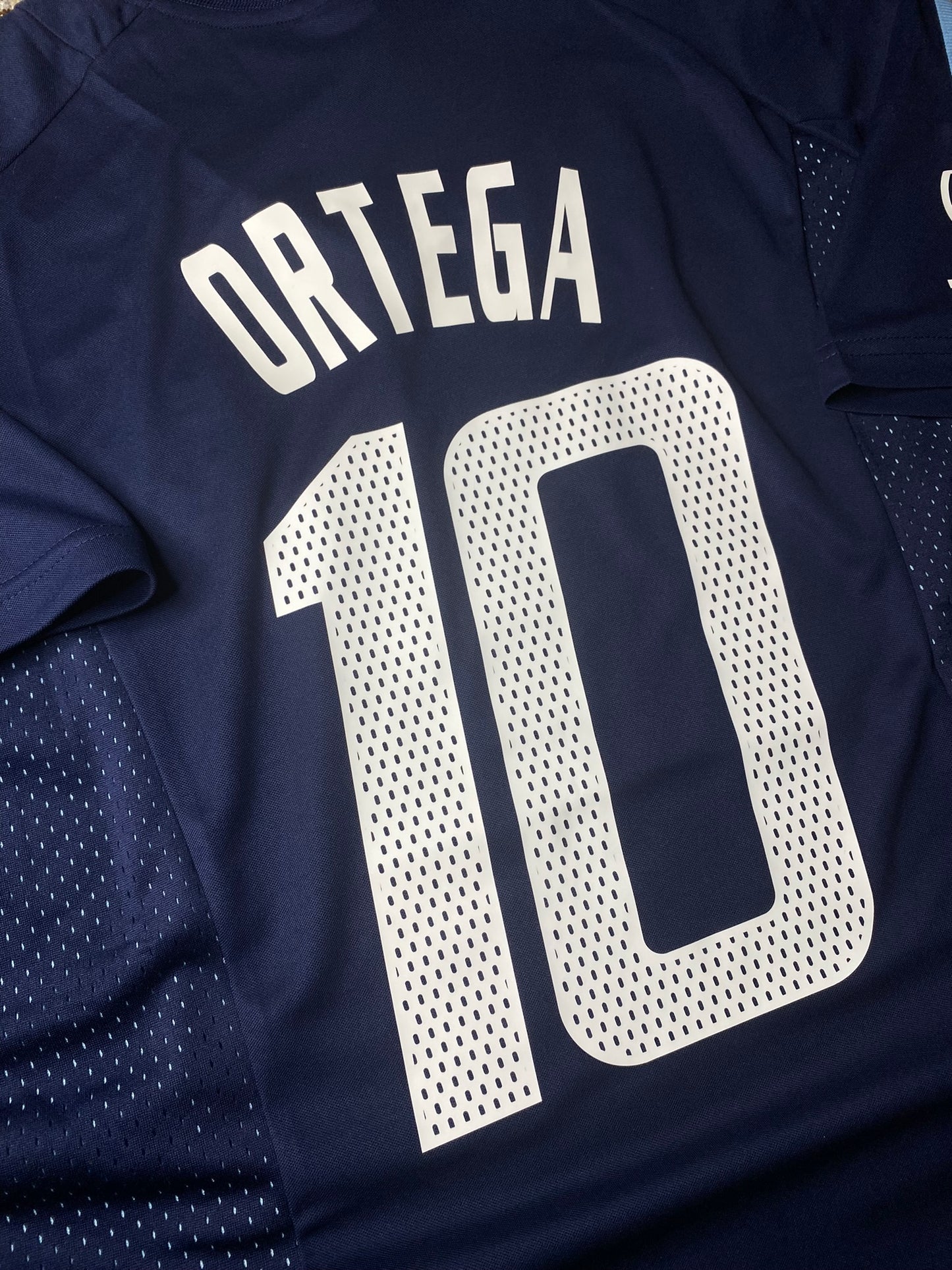 Argentina's away jersey for the 2002 World Cup. Ariel Arnaldo Ortega