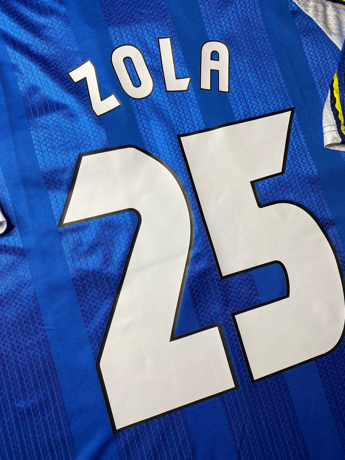 Chelsea home ECWC final jersey. Season 97/98. Gianfranco Zola.