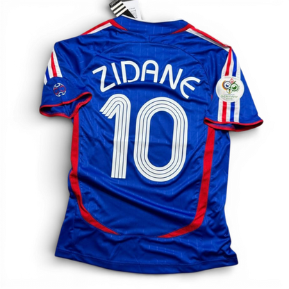 France's home jersey for the 2006 World Cup. Zinedine Zidane.