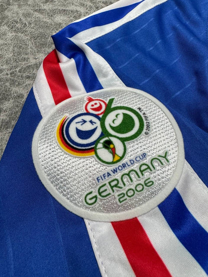 France's home jersey for the 2006 World Cup. Zinedine Zidane.