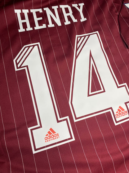 Custom Arsenal Adidas Terrace Icons Thierry Henry T-shirt
