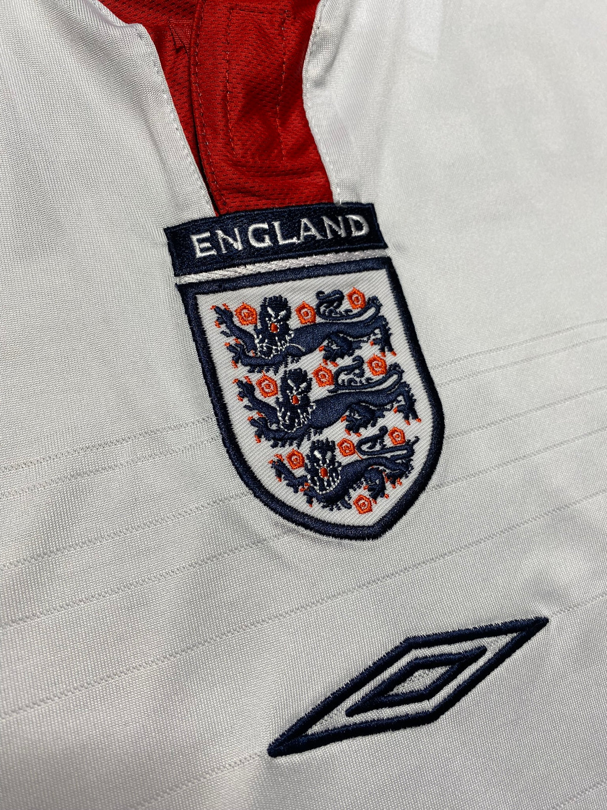 England's home jersey for EURO 2004. Steven Gerrard.