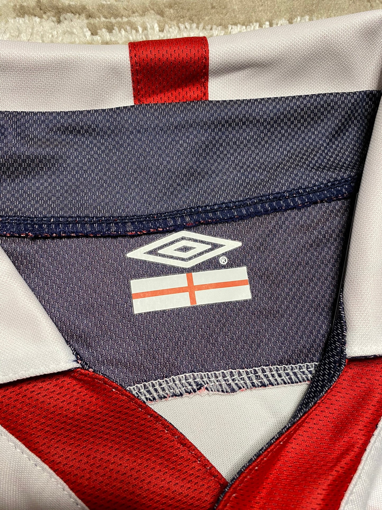 England's home jersey for EURO 2004. Steven Gerrard.