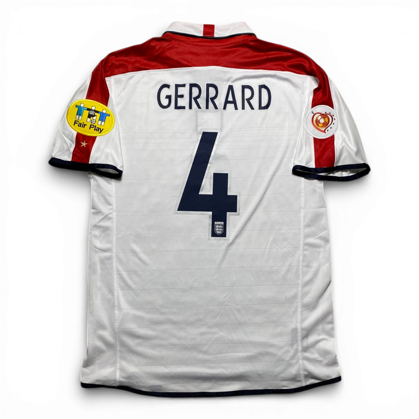 England's home jersey for EURO 2004. Steven Gerrard.