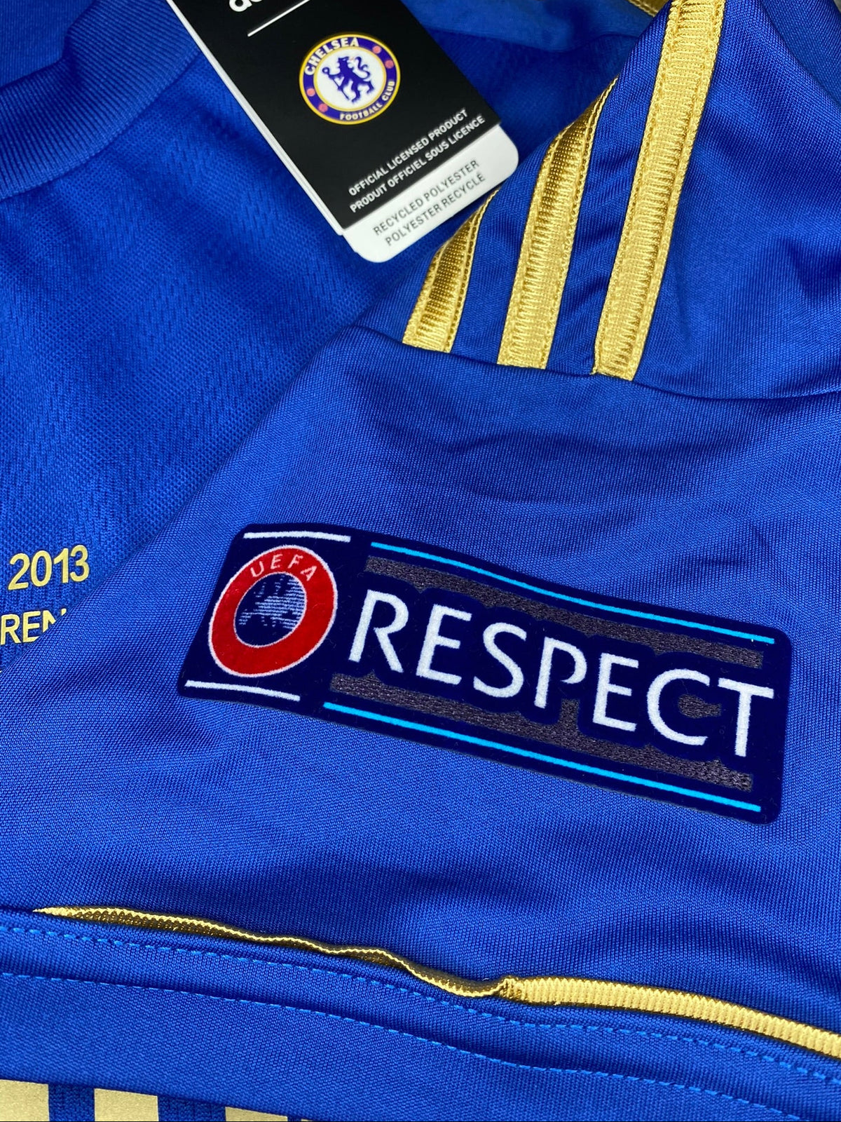 Chelsea home jersey for the 2013 Europa League final. Eden Hazard.