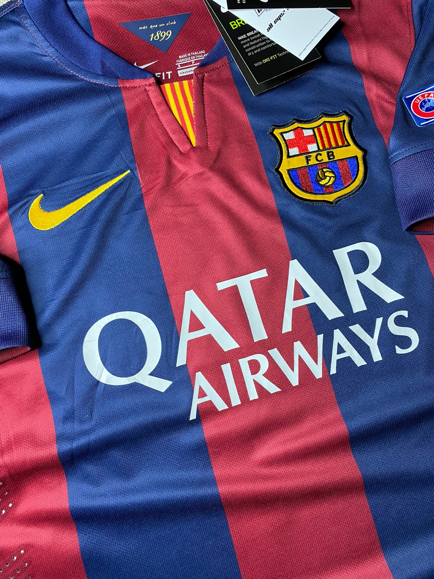 Barcelona home jersey. Season 14/15. Neymar da Silva Santos Junior.
