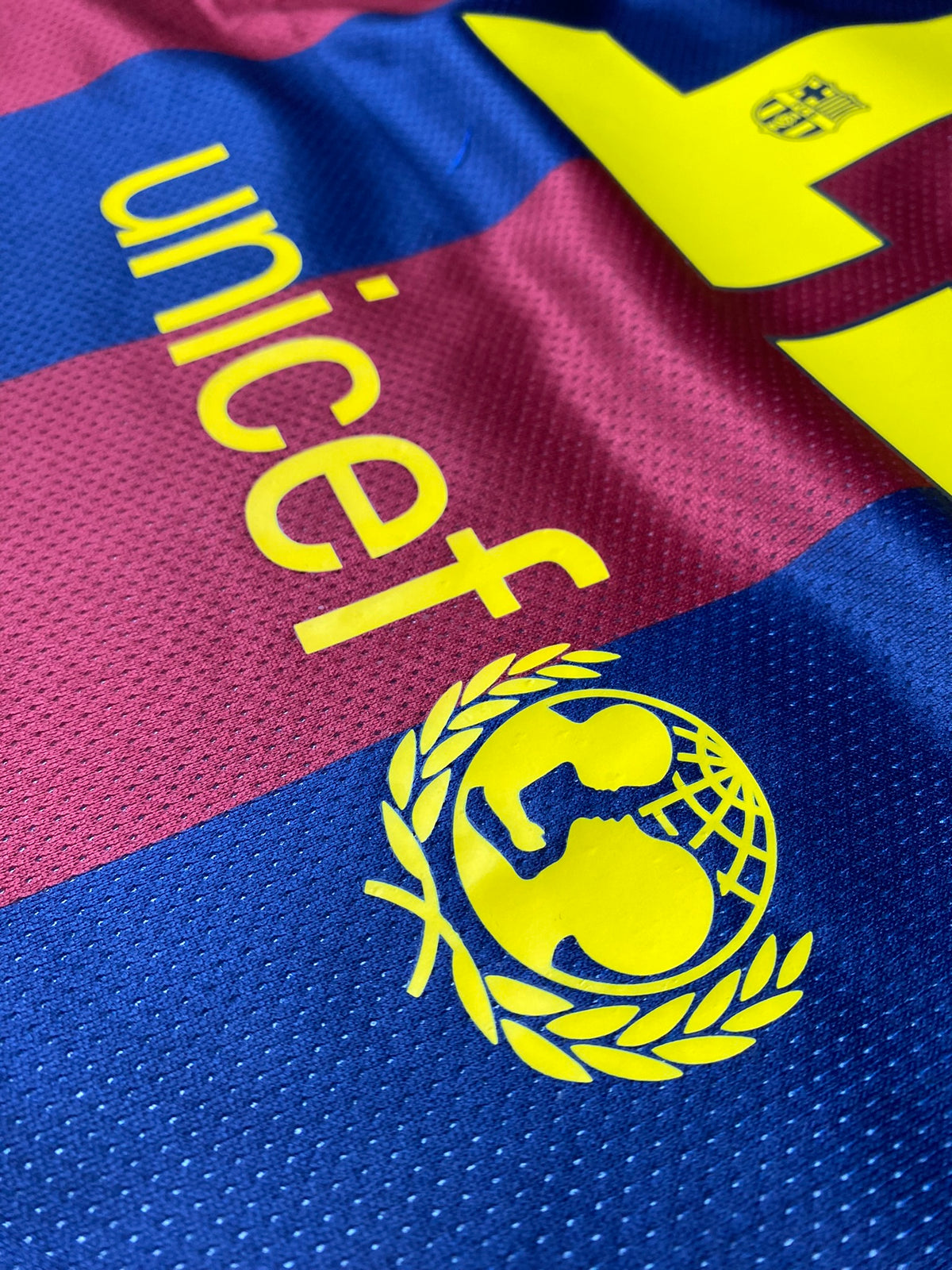 Barcelona home jersey. Season 14/15. Neymar da Silva Santos Junior.