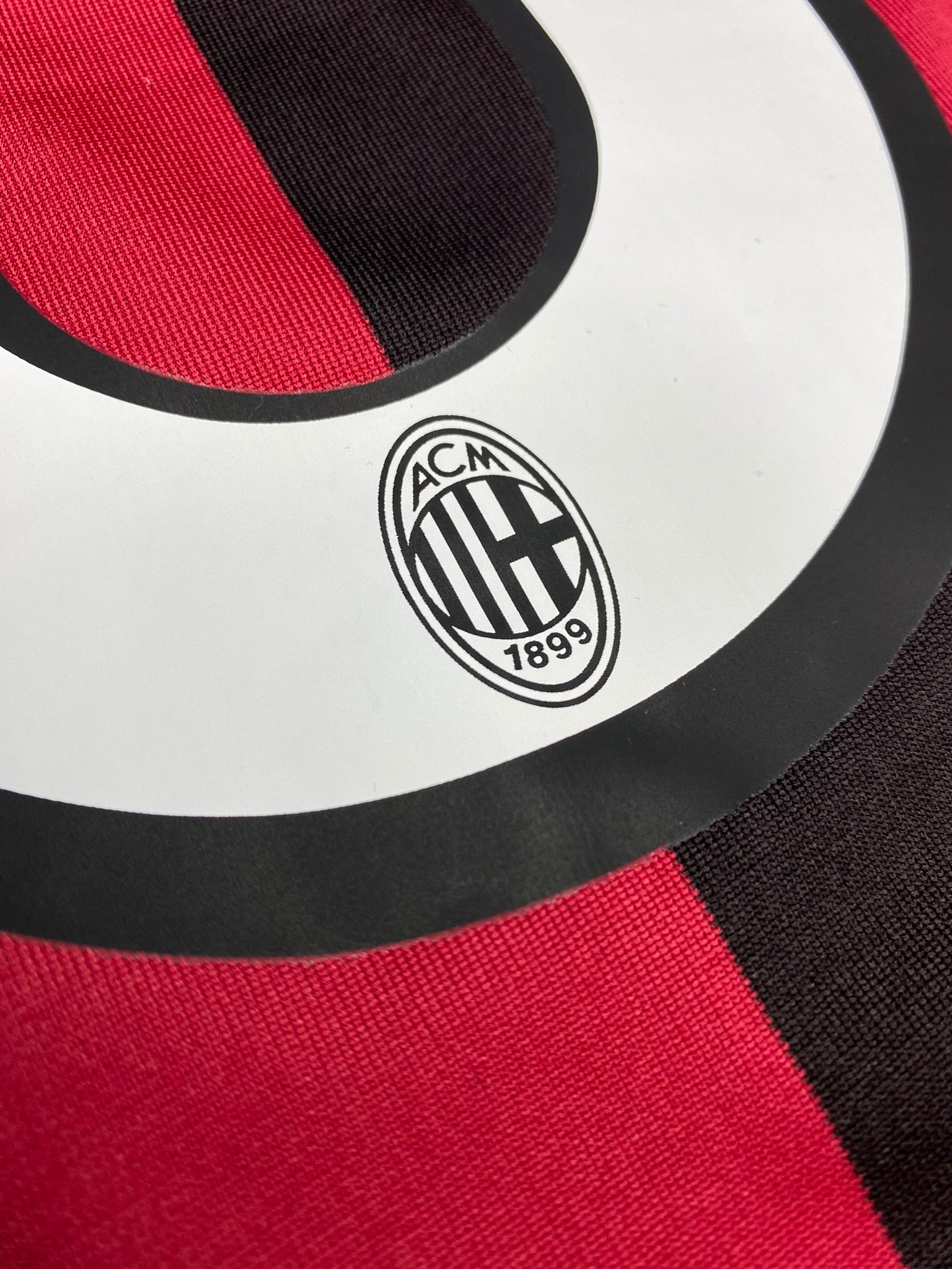 AC Milan home jersey for Paolo Maldini's farewell match. Season 09/10. Ronaldinho Gaucho.