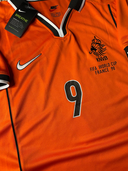 The Netherlands' home jersey for the 1998 World Cup. Patrick Kluivert