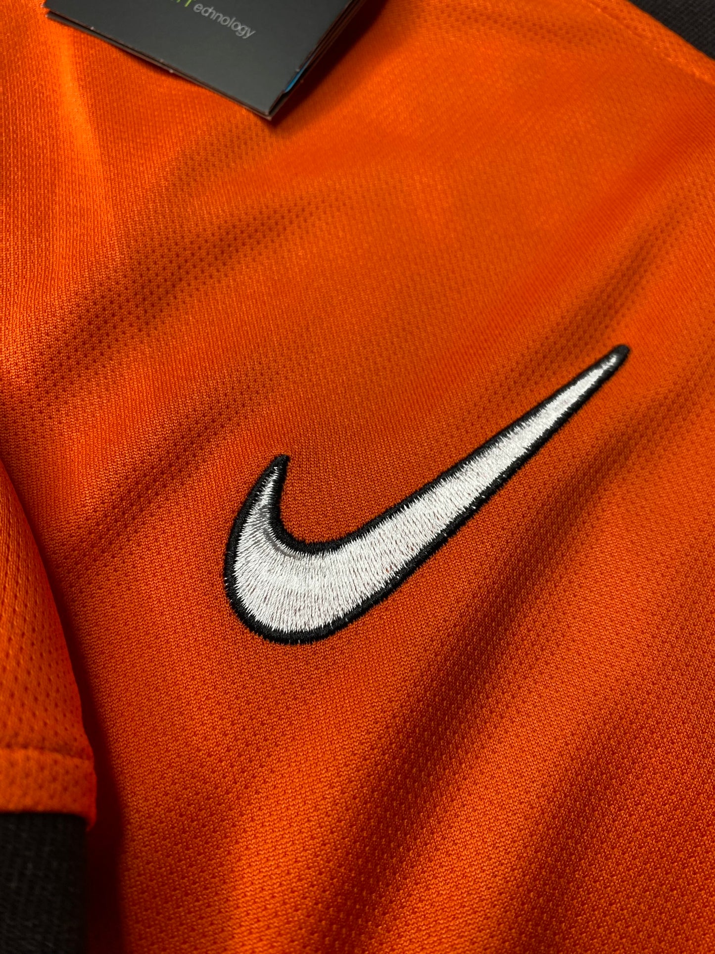 The Netherlands' home jersey for the 1998 World Cup. Patrick Kluivert
