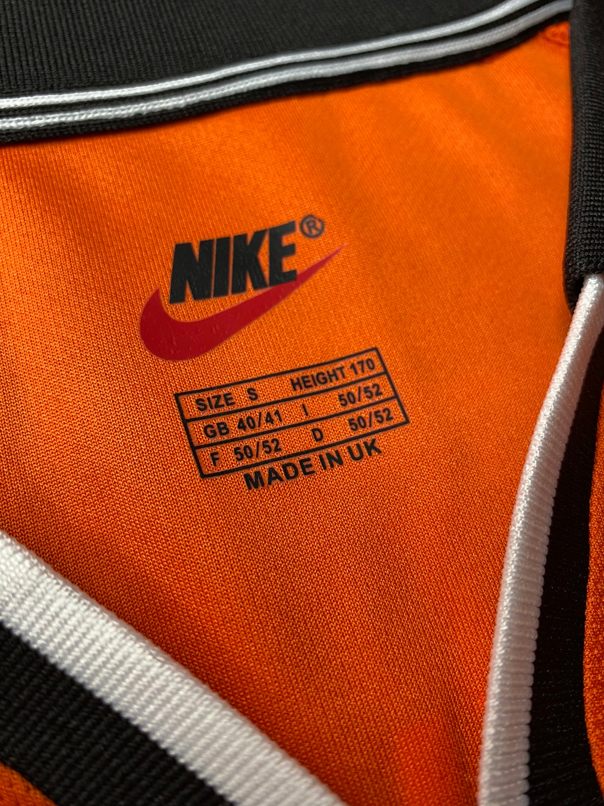 The Netherlands' home jersey for the 1998 World Cup. Patrick Kluivert