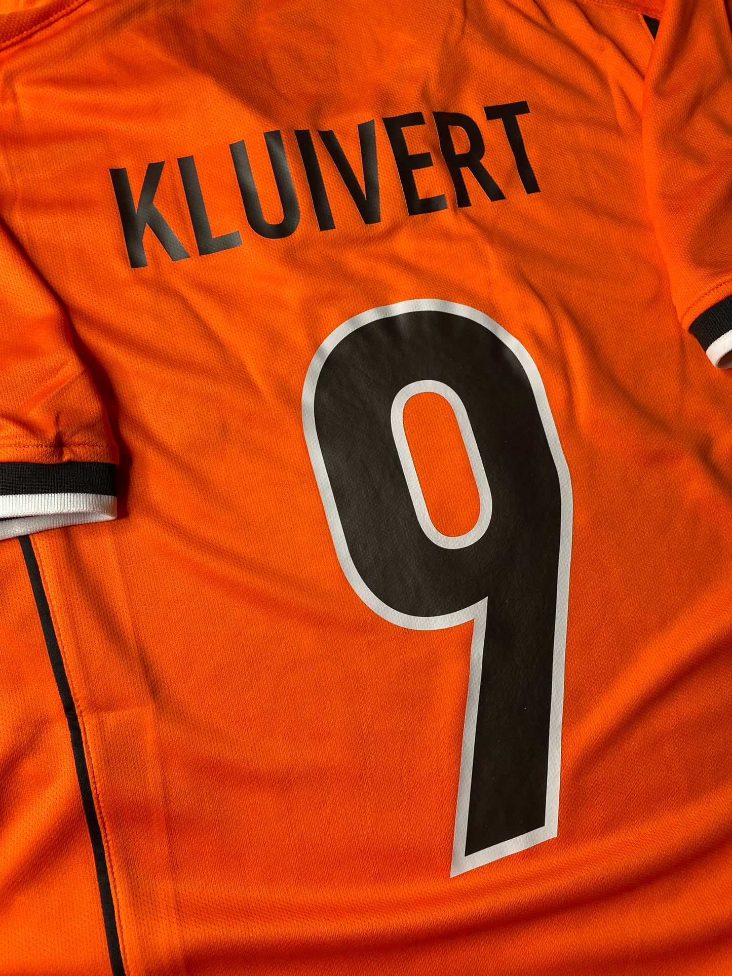 The Netherlands' home jersey for the 1998 World Cup. Patrick Kluivert