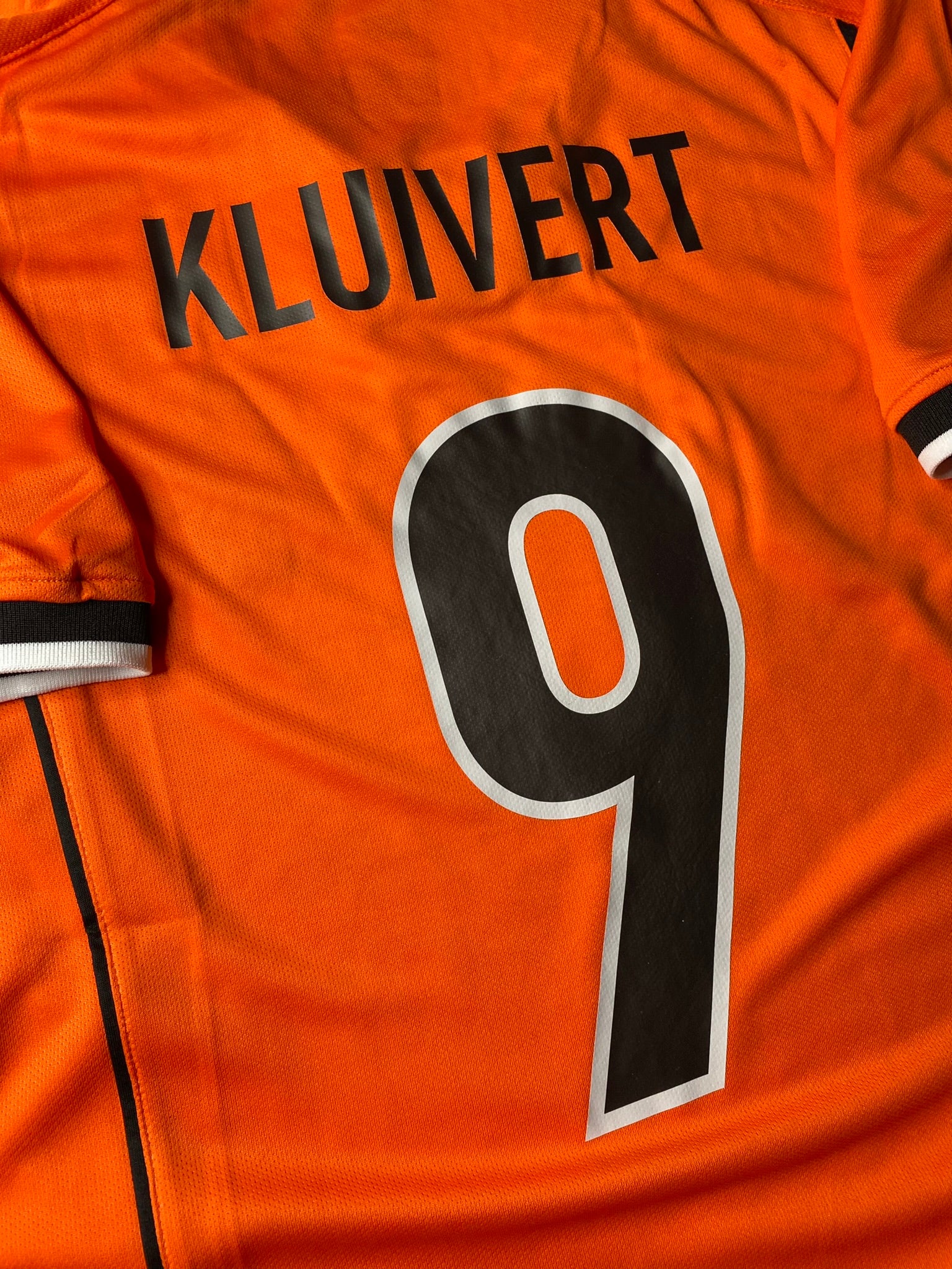 The Netherlands' home jersey for the 1998 World Cup. Patrick Kluivert