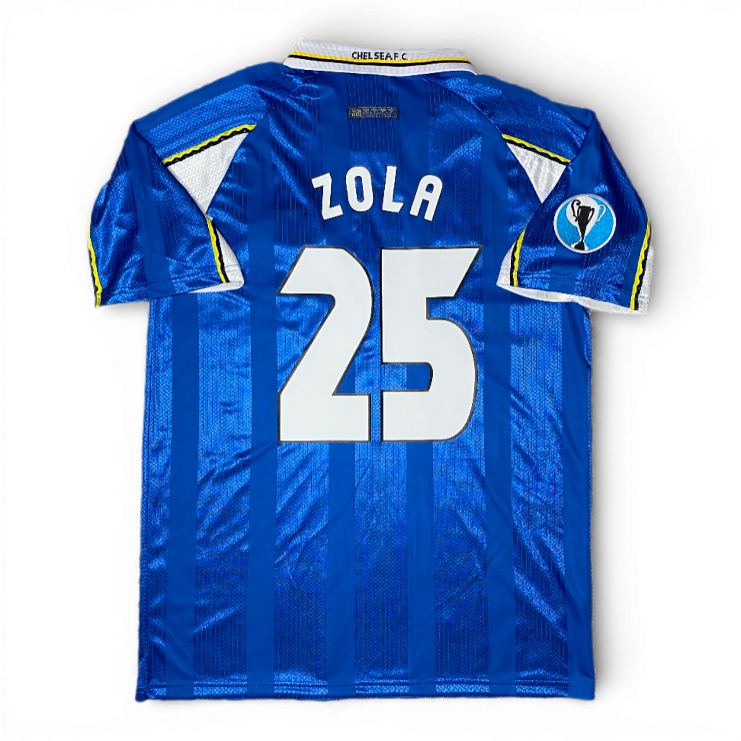 Chelsea home ECWC final jersey. Season 97/98. Gianfranco Zola.