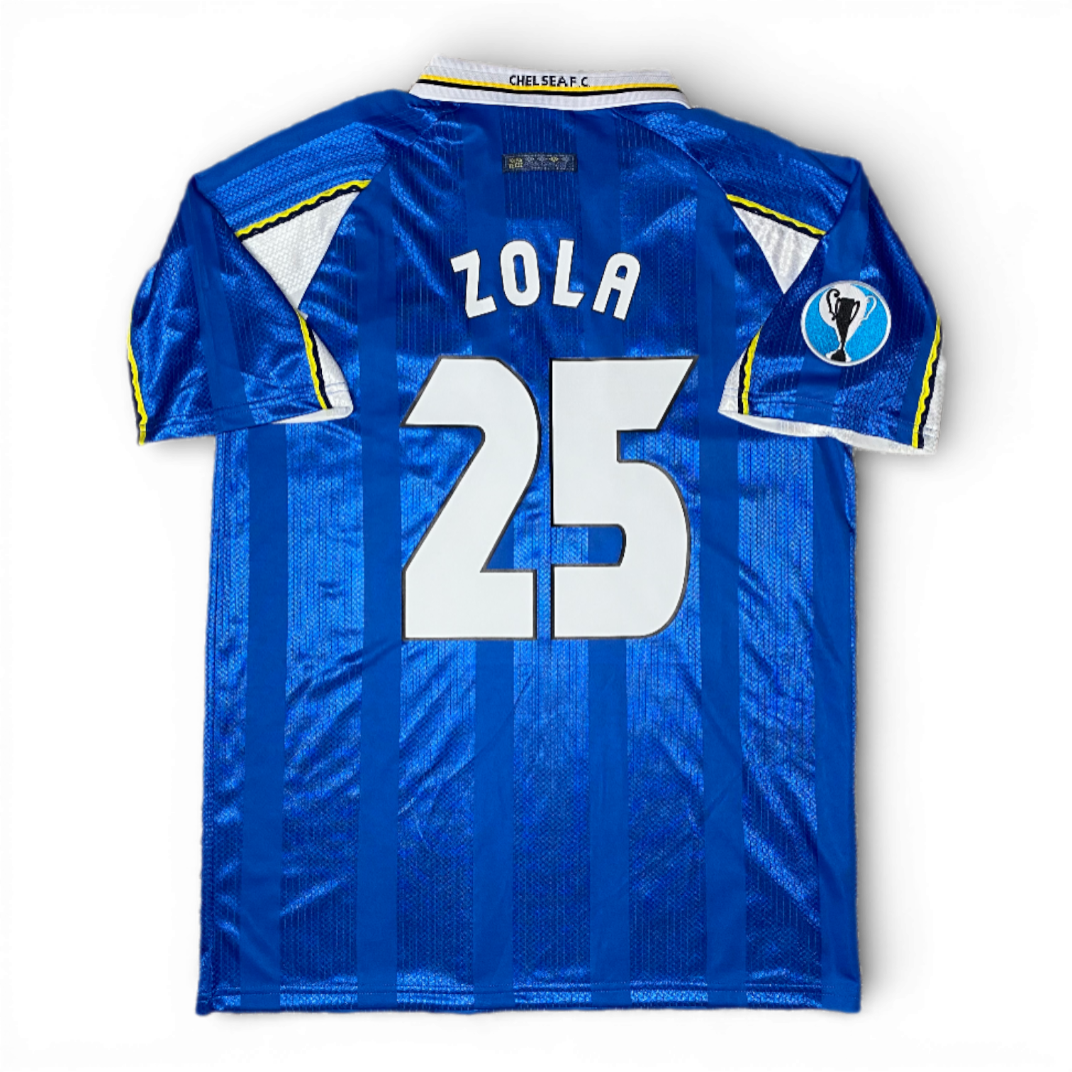 Chelsea home ECWC final jersey. Season 97/98. Gianfranco Zola.