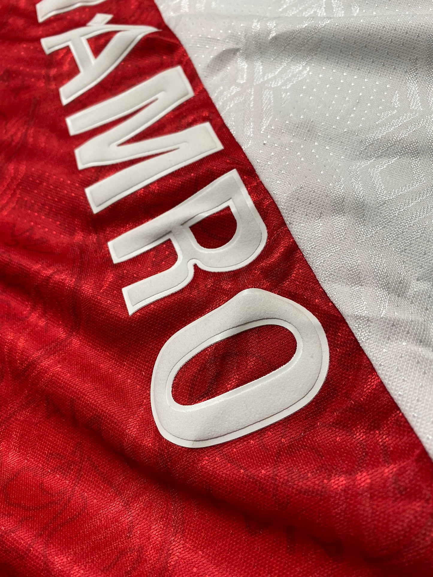 Ajax home jersey. Season 94/95. Tijani Babangida.
