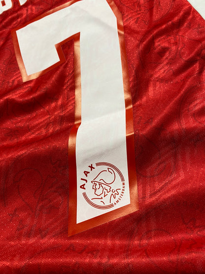 Ajax home jersey. Season 94/95. Tijani Babangida.