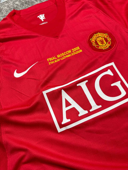 Manchester United's home jersey for the 2008 Champions League Final. Cristiano Ronaldo.