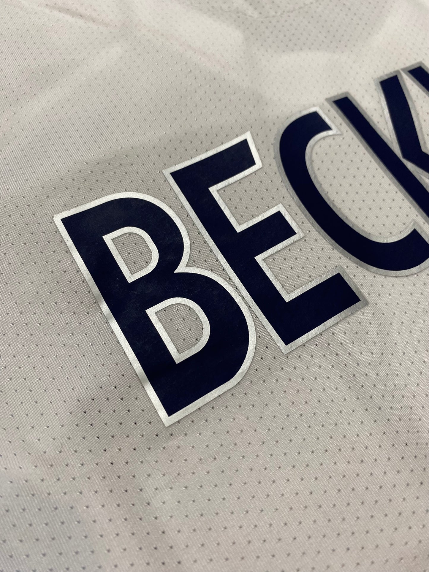 England's home jersey for the 2006 World Cup. David Beckham.