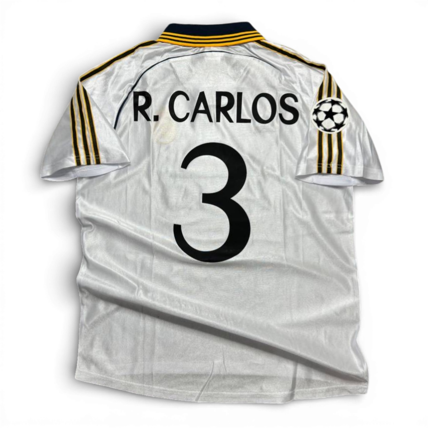 Real Madrid home jersey. Season 98/99. Roberto Carlos.