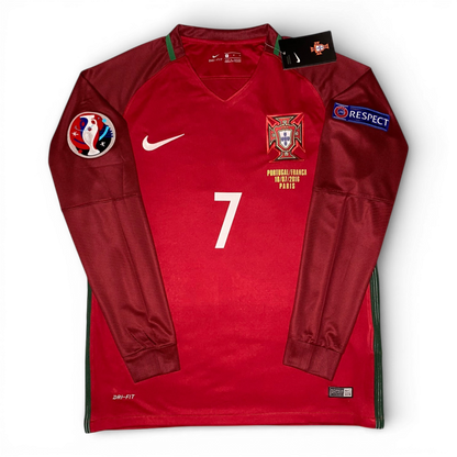 Portugal's home jersey for the 2016 UEFA EURO final. Cristiano Ronaldo.