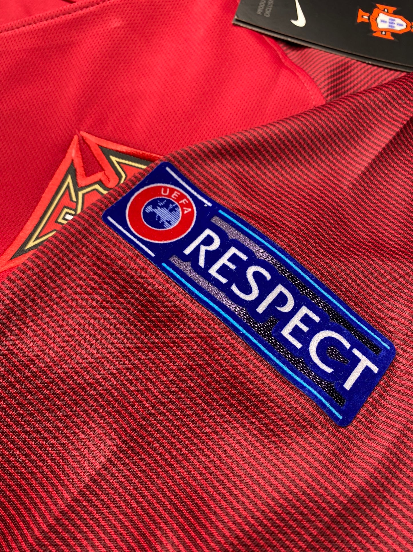 Portugal's home jersey for the 2016 UEFA EURO final. Cristiano Ronaldo.