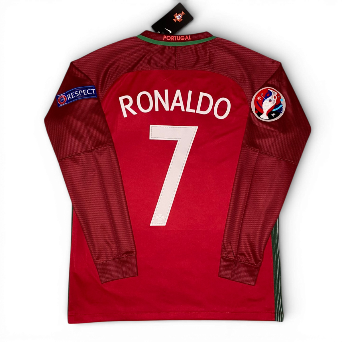 Portugal's home jersey for the 2016 UEFA EURO final. Cristiano Ronaldo.