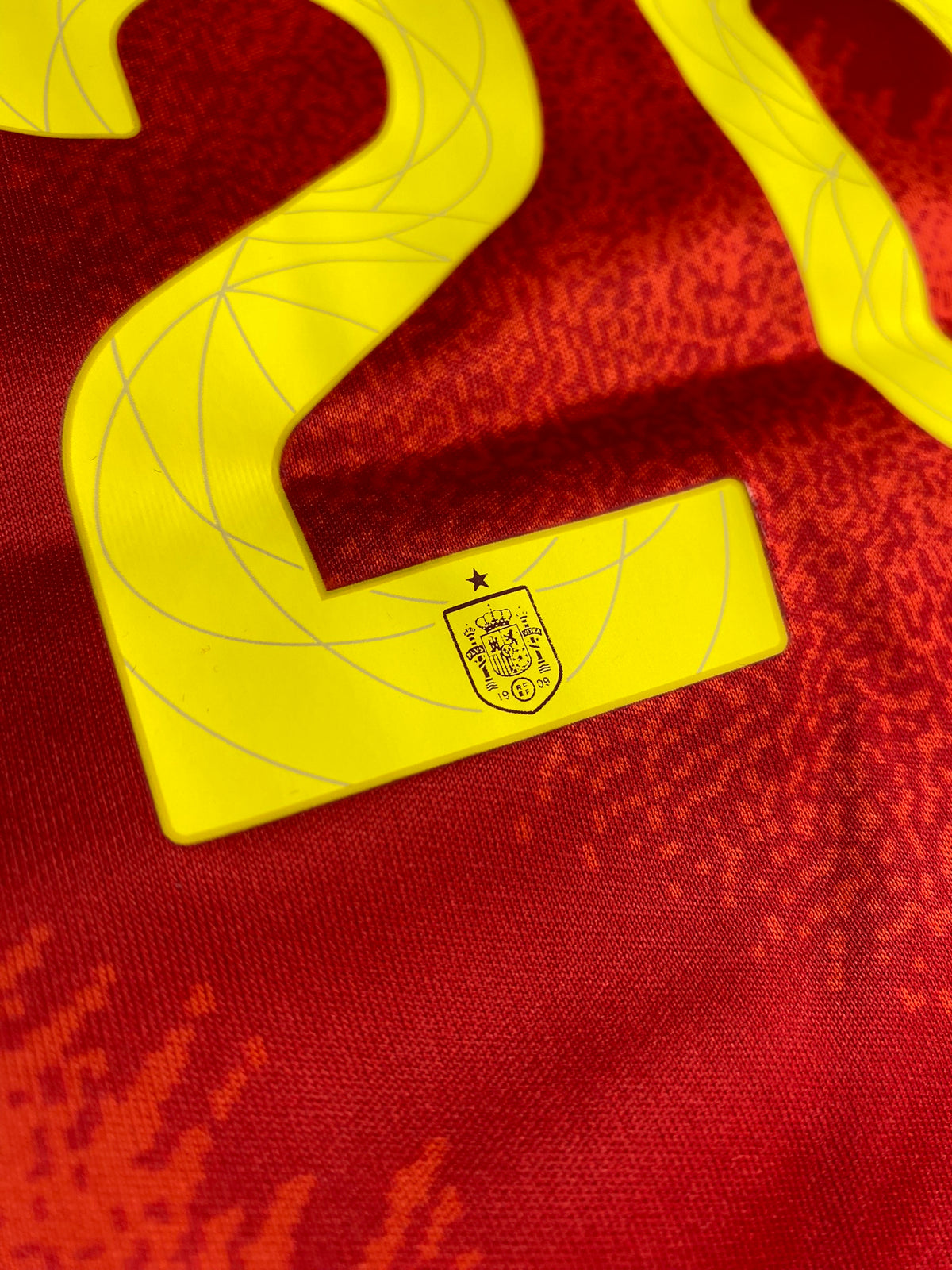 Spain's 2025 home jersey. Pedri Gonzalez Lopez