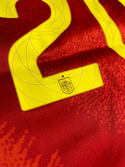 Spain's 2025 home jersey. Pedri Gonzalez Lopez