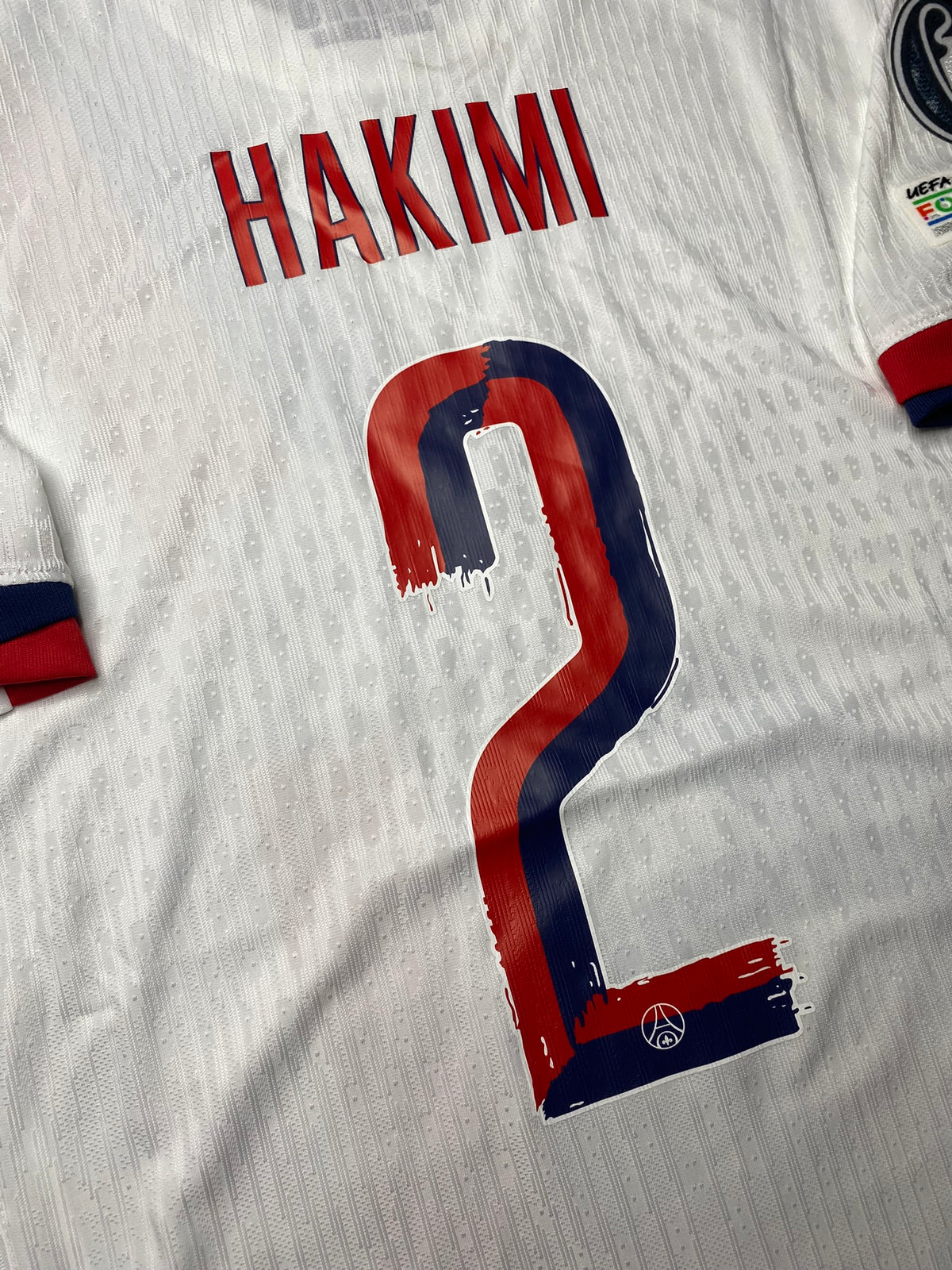 Paris Saint-Germain away jersey. Season 25/26. Achraf Hakimi