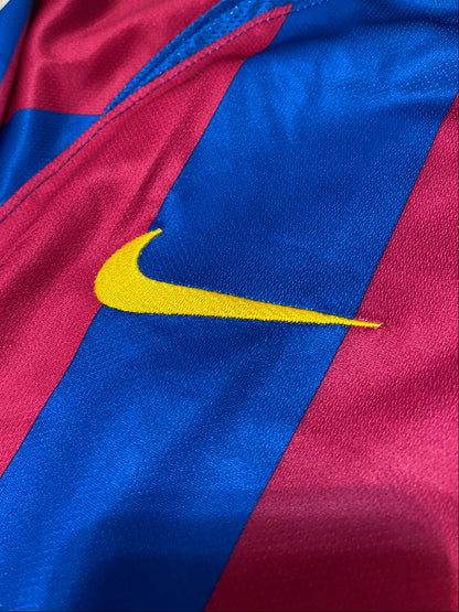 Barcelona's longsleeve home jersey for the 2006 Champions League Final. Ronaldinho Gaucho.