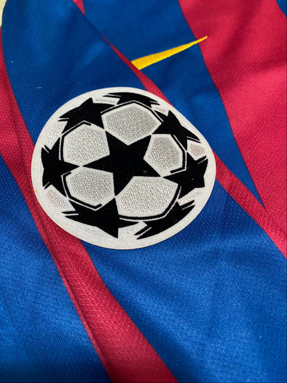 Barcelona's longsleeve home jersey for the 2006 Champions League Final. Ronaldinho Gaucho.