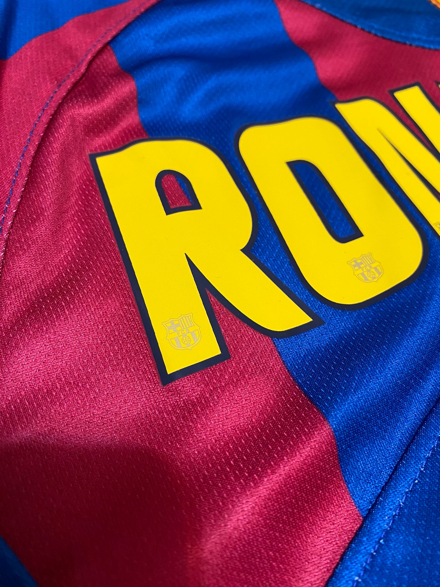 Barcelona's longsleeve home jersey for the 2006 Champions League Final. Ronaldinho Gaucho.
