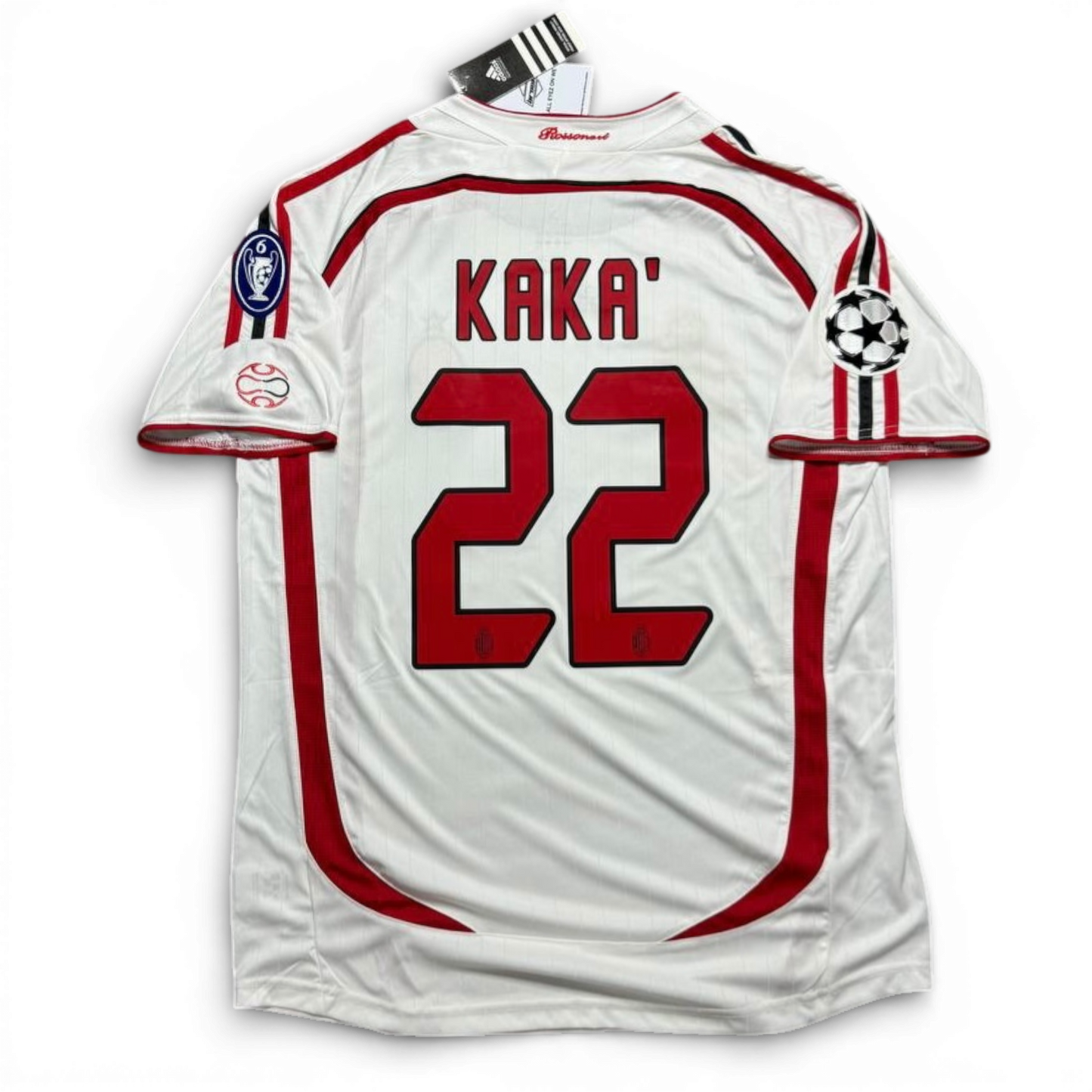 AC Milan's away jersey for the 2007 Champions League Final. Ricardo Kaka.