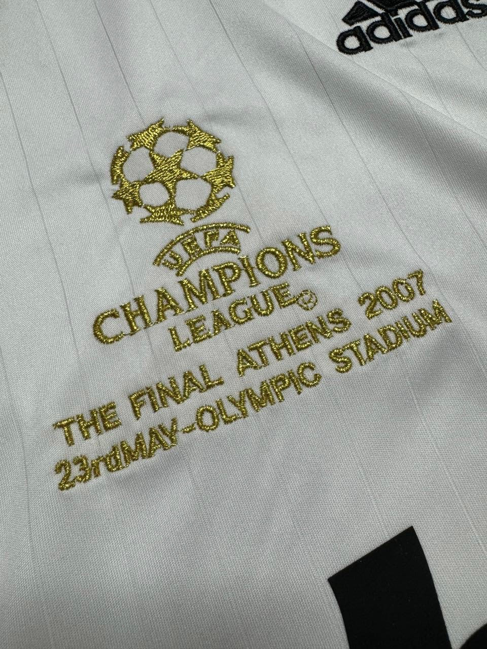AC Milan's away jersey for the 2007 Champions League Final. Ricardo Kaka.