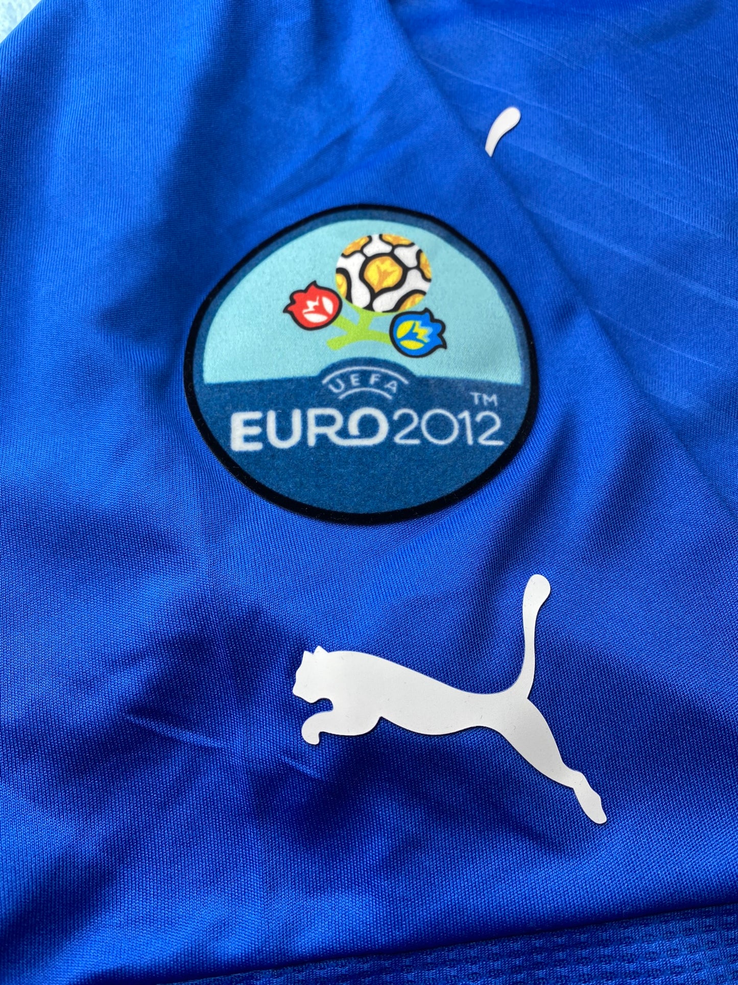 Italy's home jersey for UEFA EURO 2012. Andrea Pirlo.