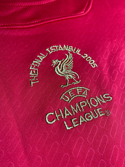Liverpool's home jersey for the 2005 Champions League Final. Steven Gerrard.