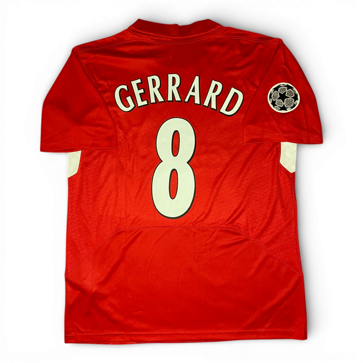 Liverpool's home jersey for the 2005 Champions League Final. Steven Gerrard.