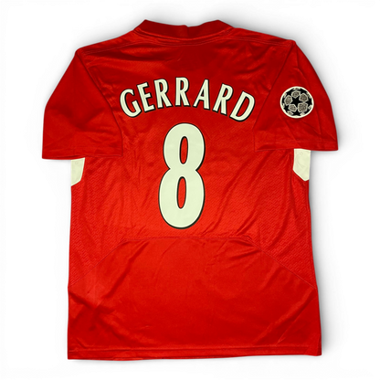 Liverpool's home jersey for the 2005 Champions League Final. Steven Gerrard.