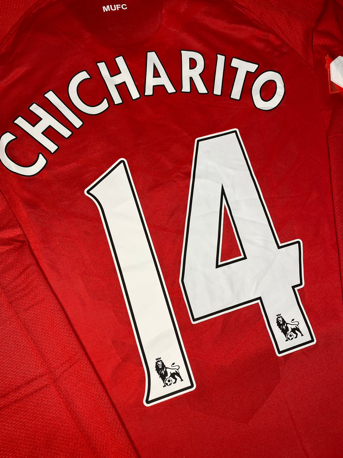 Manchester United longsleeve home jersey. Season 10/11. Javier "Chicharito" Hernandez