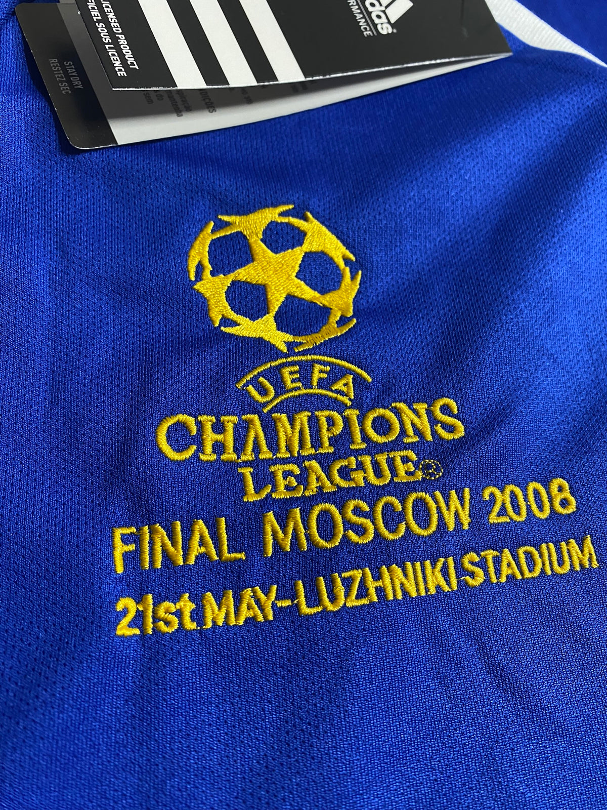 Chelsea's home jersey for the 2008 Champions League Final. Frank Lampard