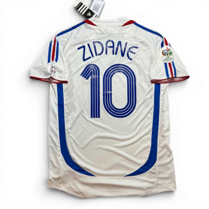 France's away jersey for the 2006 World Cup. Zinedine Zidane.