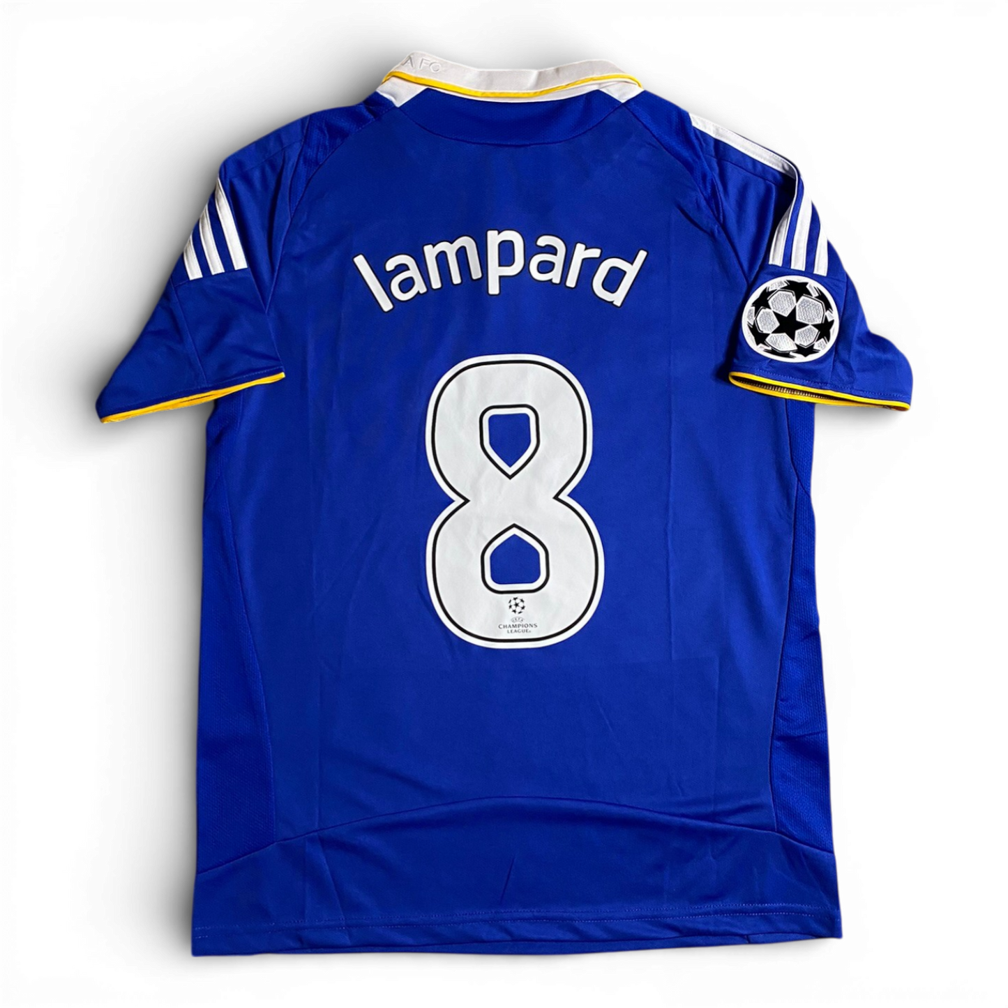 Chelsea's home jersey for the 2008 Champions League Final. Frank Lampard