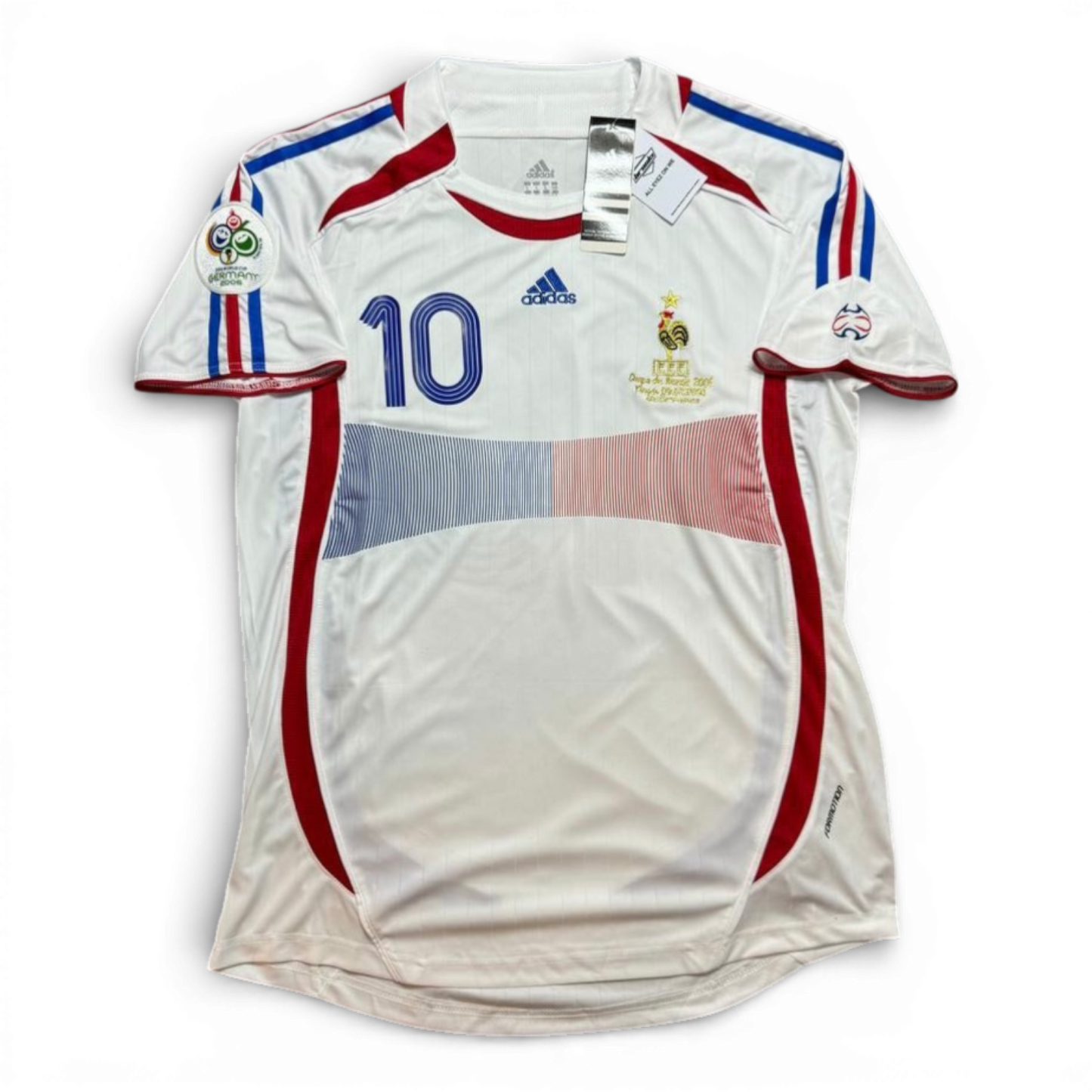 France's away jersey for the 2006 World Cup. Zinedine Zidane.