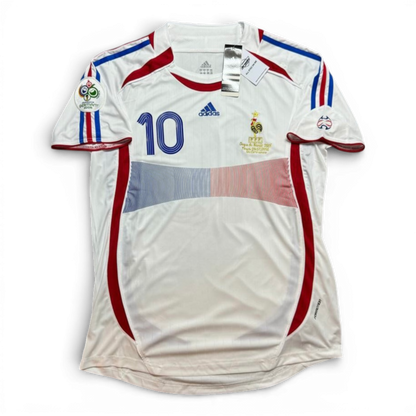 France's away jersey for the 2006 World Cup. Zinedine Zidane.